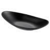 piatto leone t8205 ovale in melamina 560ml 31x16x4cm nero [t8205]