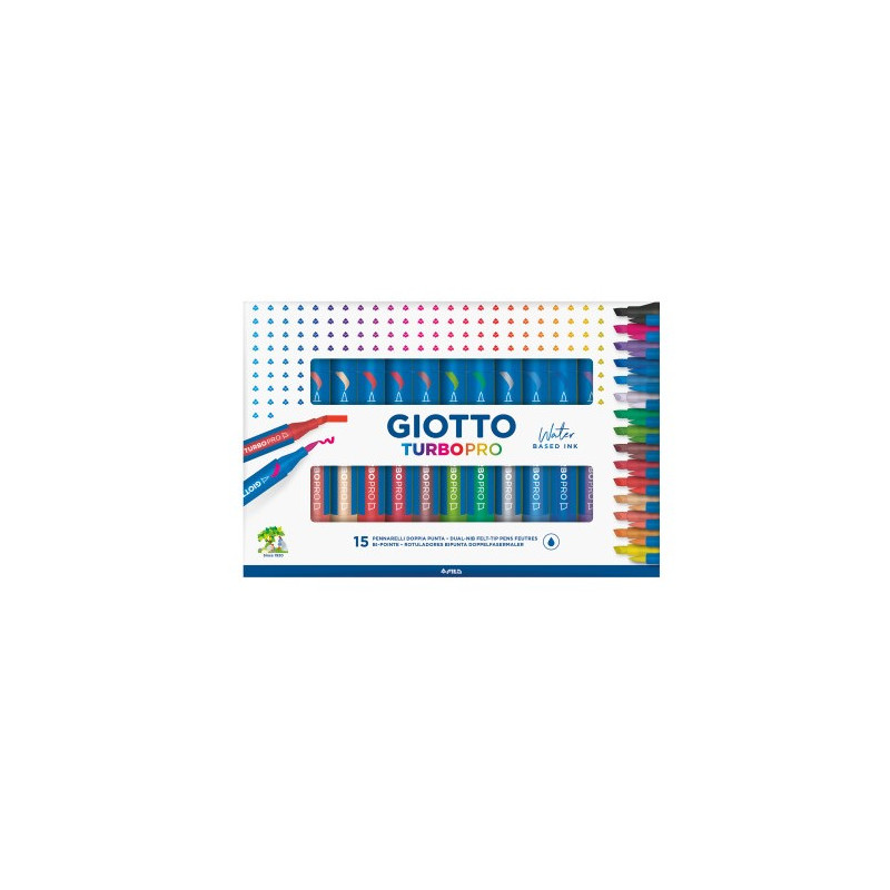 pennarello giotto turbo pro 15pz [f427800]