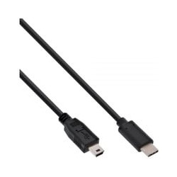 Cavo usb inline 2.0 type c maschio a type mini-b 5pin maschio