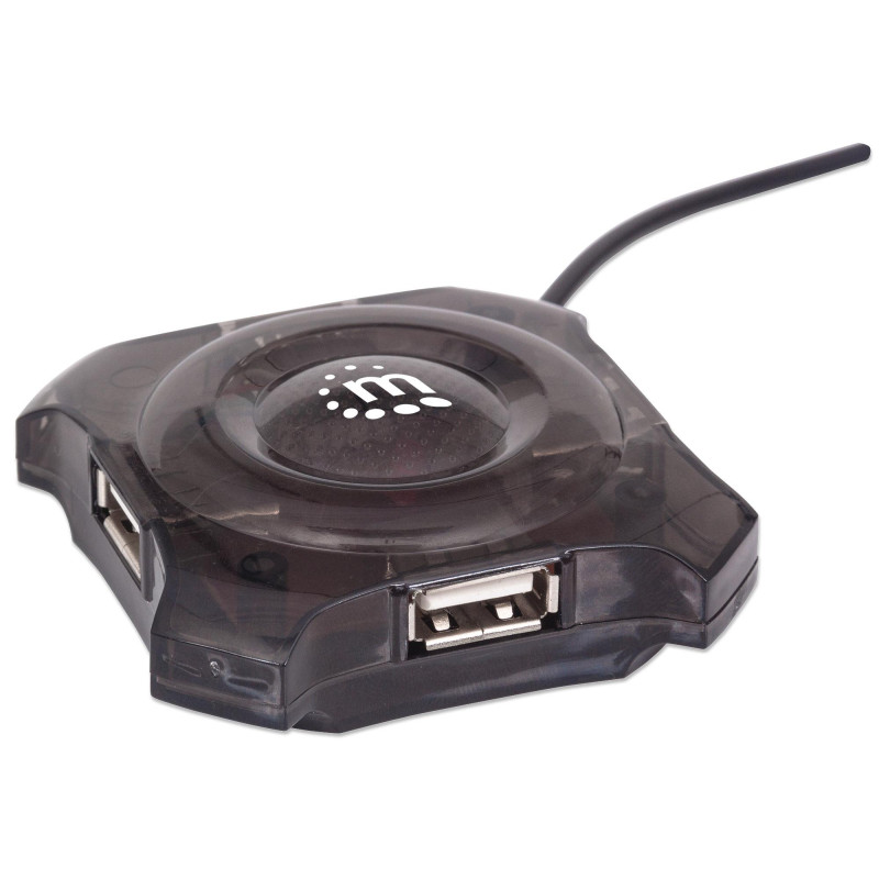 Hub usb manhattan mini usb 4 porte