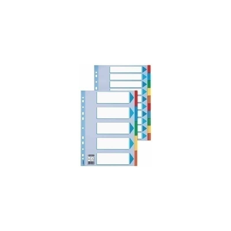 divisori esselte 20 pz. 6 colori a4 [100192]