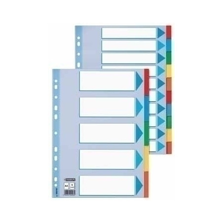 divisori esselte 20 pz. 6 colori a4 [100192]