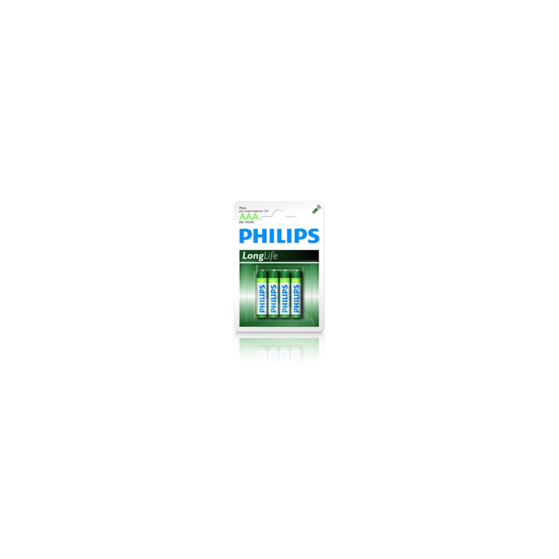 pila philips 4 pz. aaa mini stilo longlife r03l4b/10