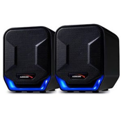 altoparlanti audiocore 6w usb ac865b blu/nero [ugauigaudac865b]