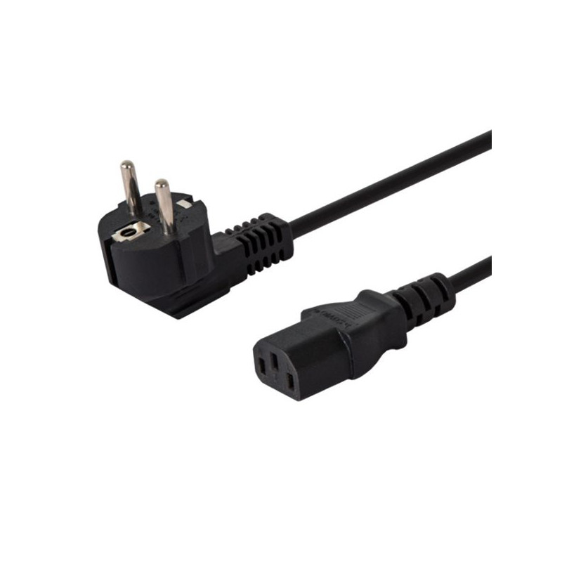 cavo alimentazione savio cl-98 (iec320 c13 - shuko 1.8m nero)