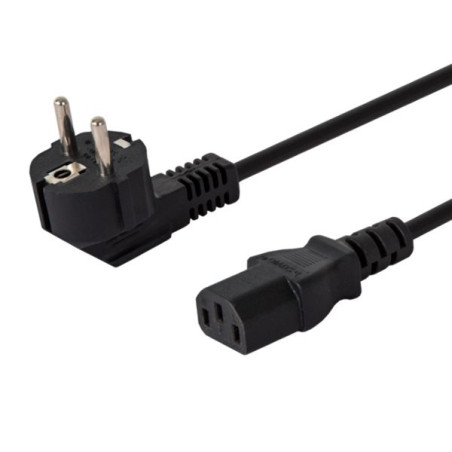cavo alimentazione savio cl-98 (iec320 c13 - shuko 1.8m nero)