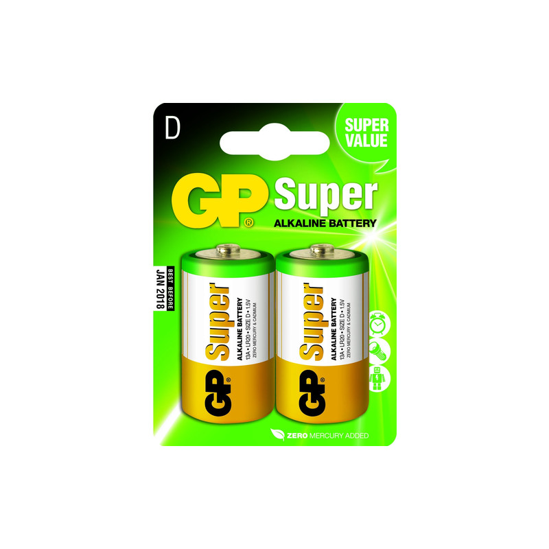 Pile gp battery super alcalino lr20