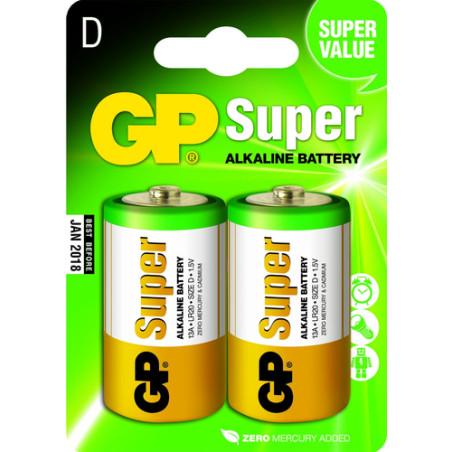 Pile gp battery super alcalino lr20