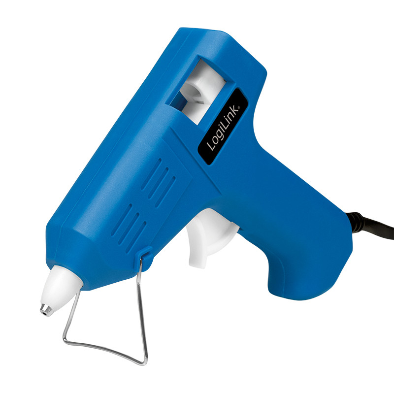 pistola per colla a caldo logilink wz0050, 10w, blu