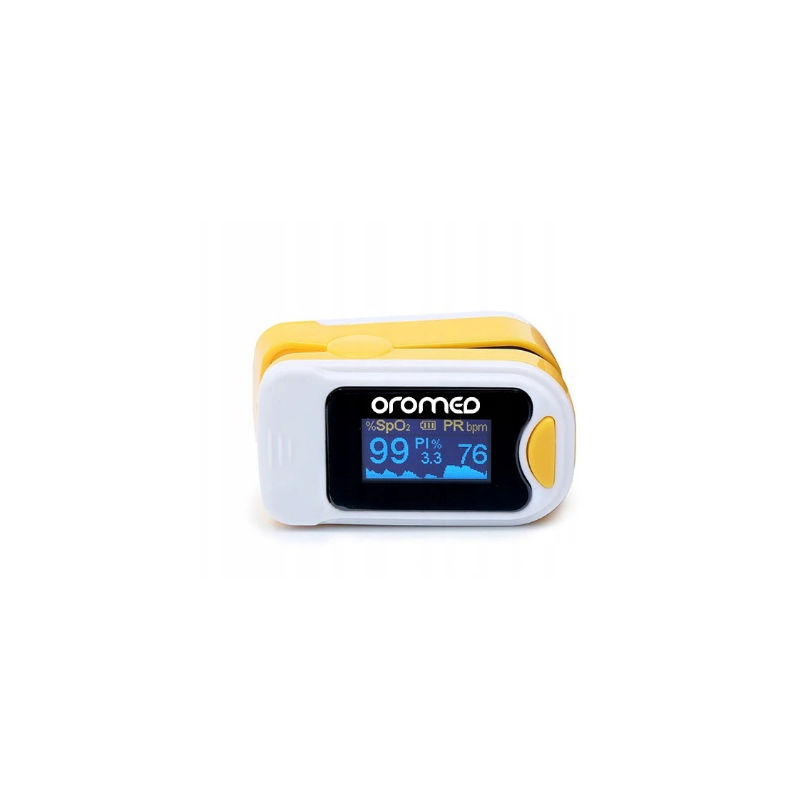 pulsossimetro per dito oromed giallo [oro-pulse yellow]