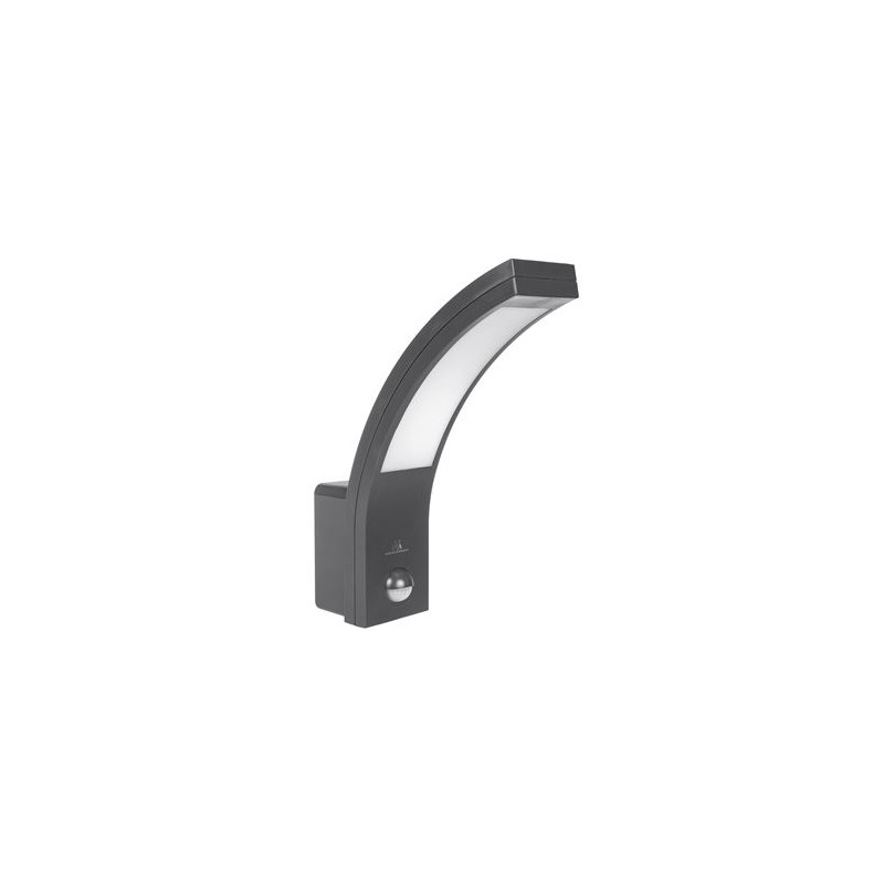 lampada led maclean con sensore di movimento 750lm/10w/grigio [mce244g]
