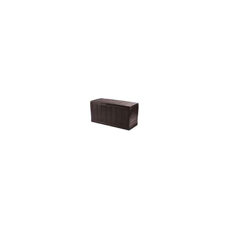 scatola portaoggetti keter sherwood in plastica 57.5x117x45cm/270l/grigio