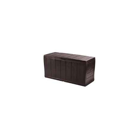 scatola portaoggetti keter sherwood in plastica 57.5x117x45cm/270l/grigio