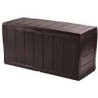 scatola portaoggetti keter sherwood in plastica 57.5x117x45cm/270l/grigio