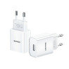 alimentatore da rete t18 usams 1xusb 2.1a solo testa bianco [azusatlusa00857]