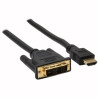 Cavo hdmi inline hdmi (a) dvi-d (18+1) 3.0 m nero