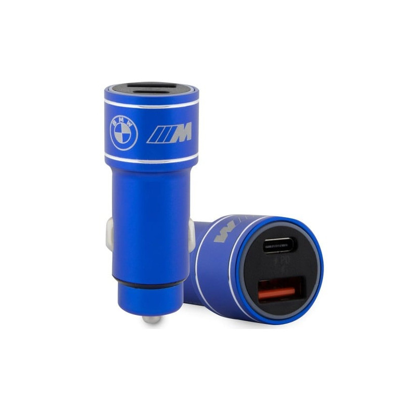alimentatore da auto bmw m edition 20w pd-qc 3.0 fast blu [azbmwtlbmw00638]
