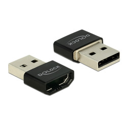 Adattatore hdmi delock 65680 usb 2.0 / hdmi nero