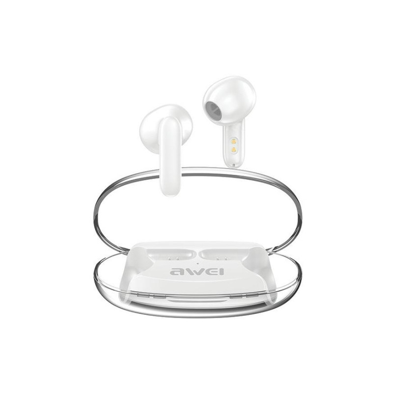auricolari awei wireless bluetooth 5.3 t85 enc tws bianco [atawehbtawe0174]