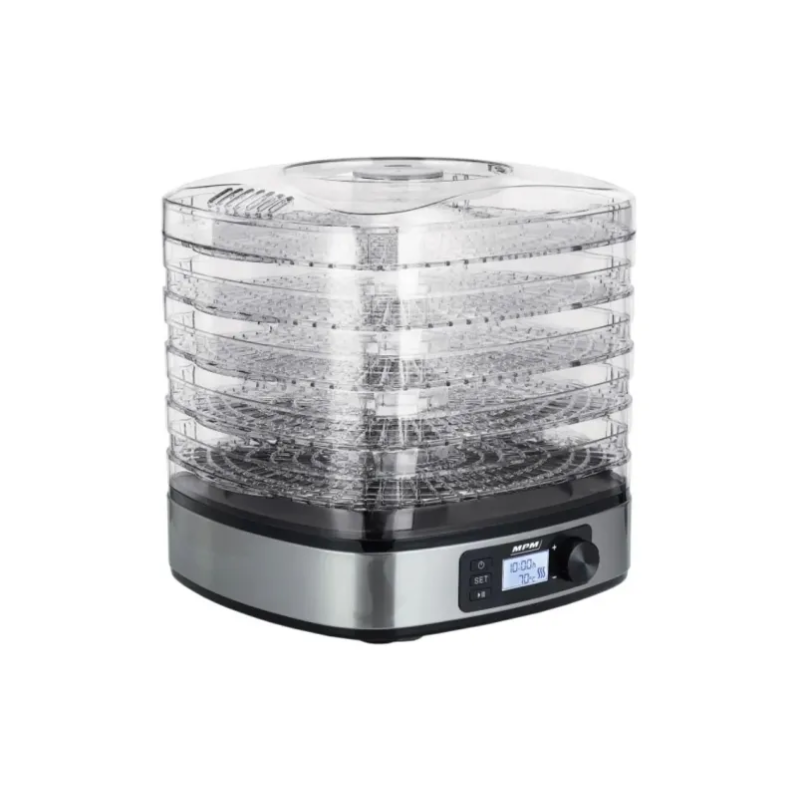 disidratatore mpm msg-12 con 5 rack per funghi e frutta grigio