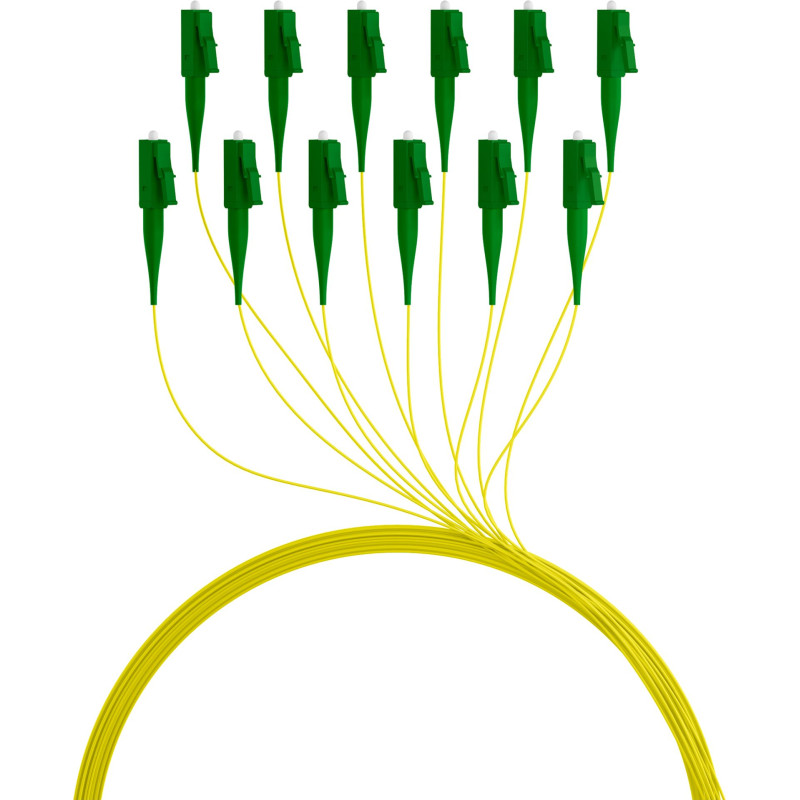 set cavi oem pigtail g652d fibra ottica monomodale os2 lc/apc 2m