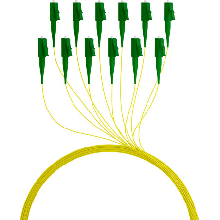 set cavi oem pigtail g652d fibra ottica monomodale os2 lc/apc 2m