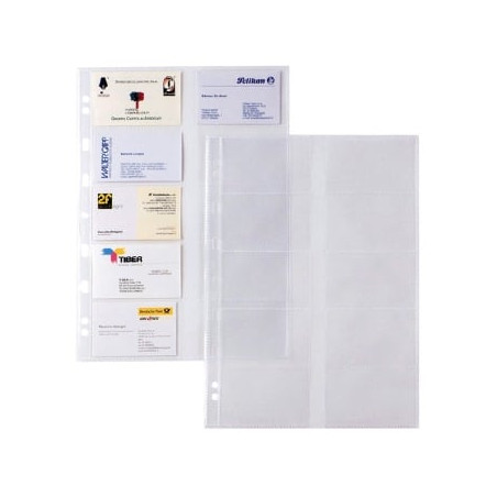 Buste forate sei rota 10 pz. porta 20 biglietti da visita 21x29,7