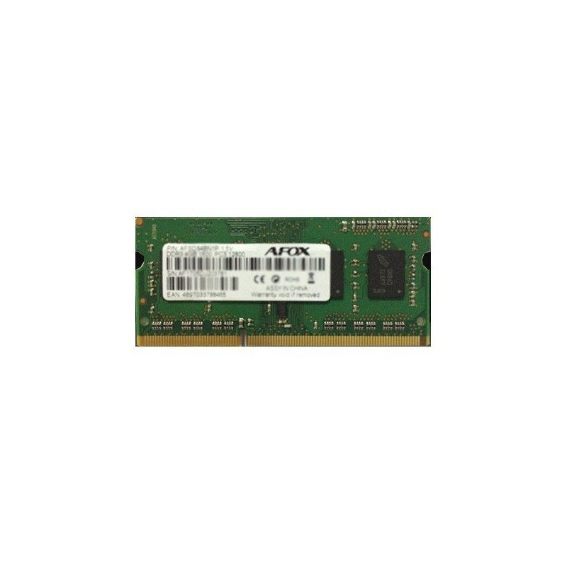 ram dimm ddr3 1x8gb afox 1866mhz 1.35v verde [afsd38ck1l]
