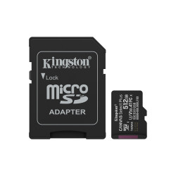 512gb scheda microsdxc kingston canvas select plus g3 150mb/s nero