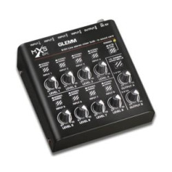 console di mixaggio glemm mxs 8pc 6.3mm nero