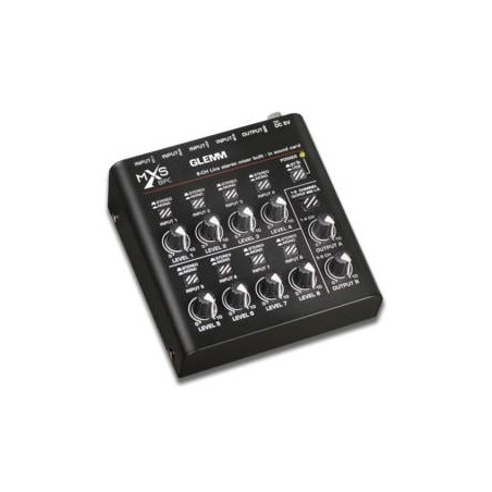 console di mixaggio glemm mxs 8pc 6.3mm nero