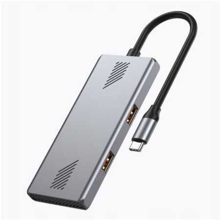 hub usb gembird uhb-cm-u310-a2c2-01 usb 3.2 tipo