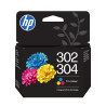 cartucce a getto d'inchiostro hp 302-304 100 pagine multicolore