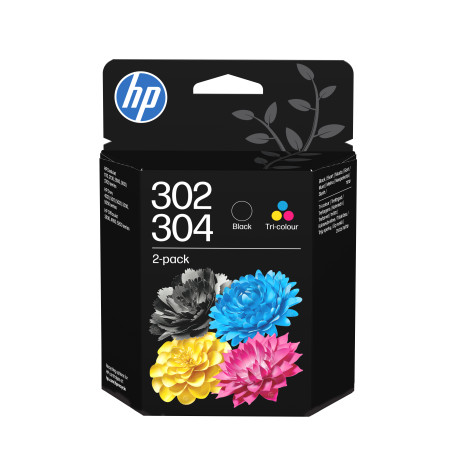 cartucce a getto d'inchiostro hp 302-304 120 pagine multicolore