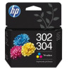cartucce a getto d'inchiostro hp tri-color no.302xl-304xl