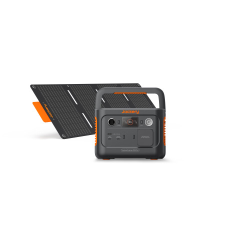 generatore solare power station jackery explorer 288wh nero/arancione