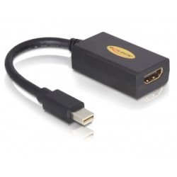 adapter delock displayport mini st.19pin hdmi-bu. 0,18m [bk]