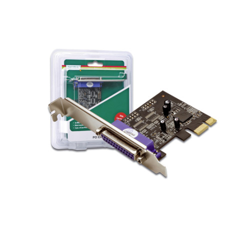 pci expr card digitus 1x d-sub25 parallel port + lowprofile reta
