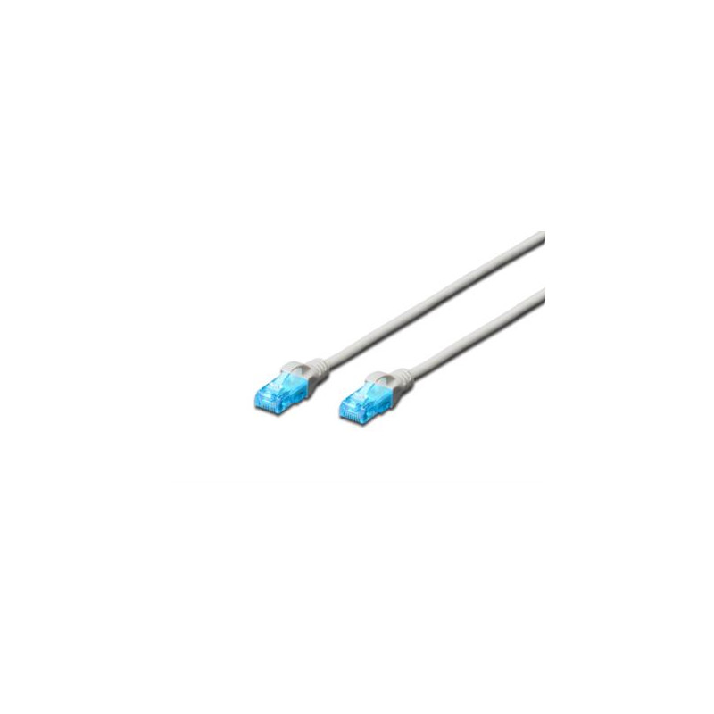 patchkabel digitus rj45 u/utp cat5e 7.00m grau hebelschutz [dk-1512-070]