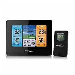 stazione meteo greenblue wireless con sistema dcf [gb526]