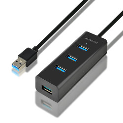 hub usb axagon 4x usb3.0 1.2m cavo. microusb [hue-s2bl]