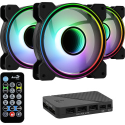 kit ventole 120x120 aerocool mirage 12 pro argb, 3-pack incl.
