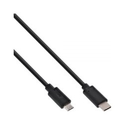Cavo usb inline usb 2.0 type c a type micro-b (5pin) nero 0,5m