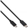 Cavo usb inline usb2.0 type c a type micro-b (5pin) nero 1,5m