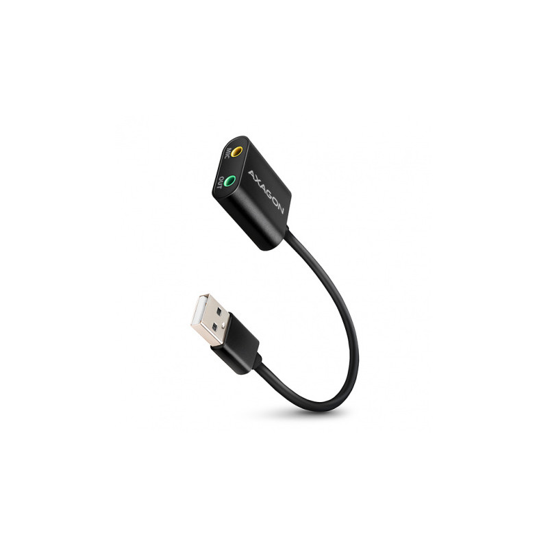 cavo usb audio axagon usb 2.0 stereo 15cm nero [ada-12]