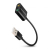 cavo usb audio axagon usb 2.0 stereo 15cm nero [ada-12]