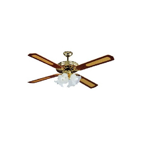Ventilatore a soffitto dcg vecrd53l 4 pale legno 4 luci