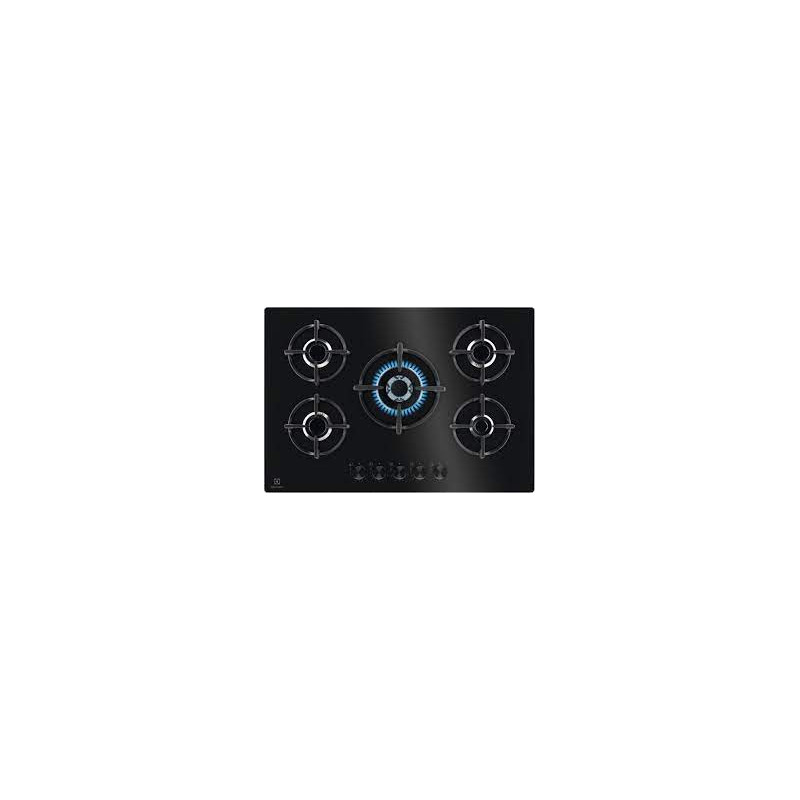 piano cottura a gas electrolux egg75372k nero