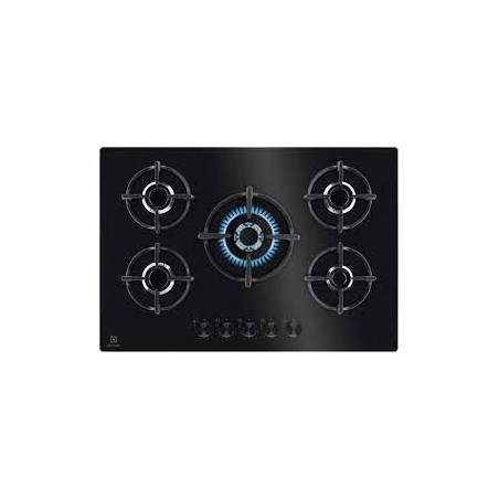 piano cottura a gas electrolux egg75372k nero