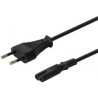 cavo di alimentazione savio cl-97z pacchetto a 2 pin 1.2m nero